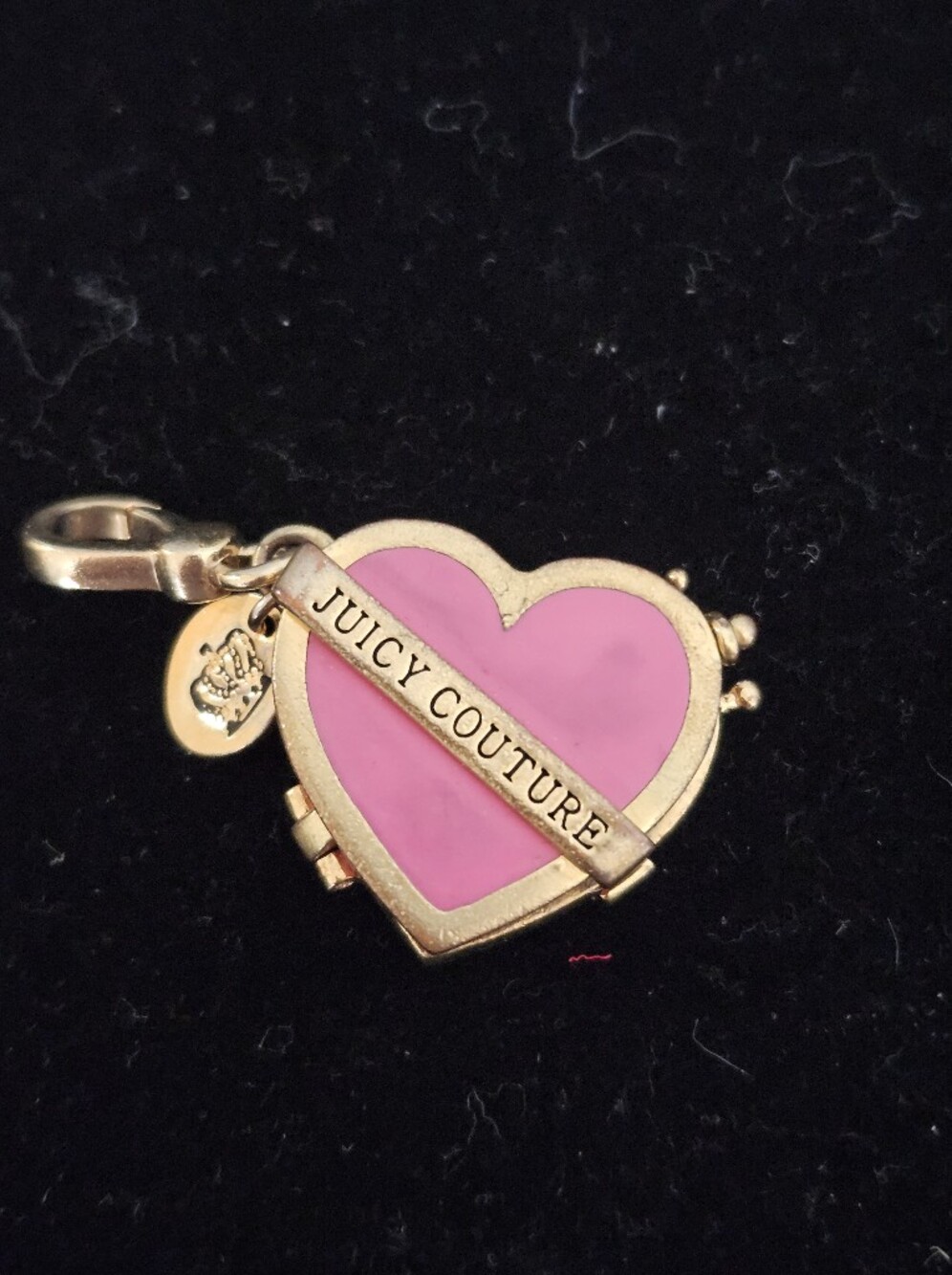 Juicy Couture Valentine Pink Heart Charm Pendant